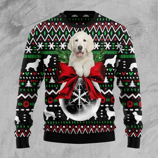 Golden Retriever Dog Ball Ugly Christmas Ugly Christmas Sweater 