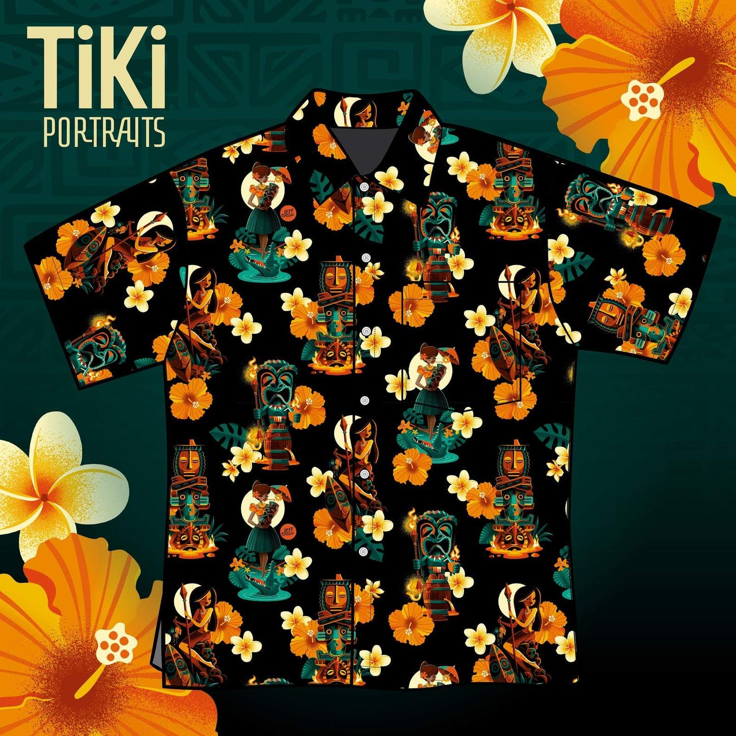 Hawaiian Aloha Shirts Tiki Portraits