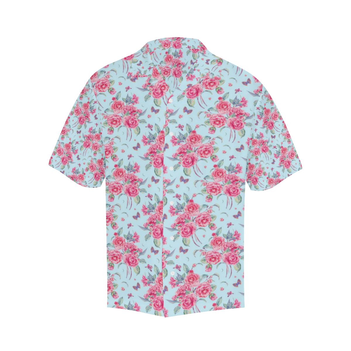 Camellia Pattern Print Design Hawaiian Shirt