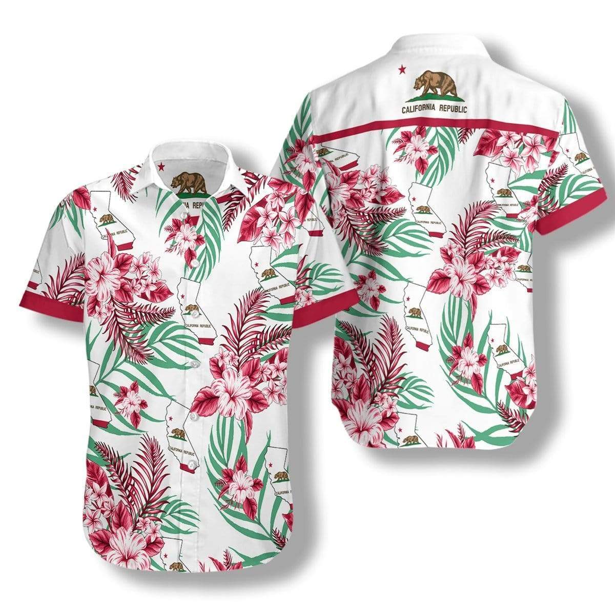 Hawaiian Aloha Shirts California Proud