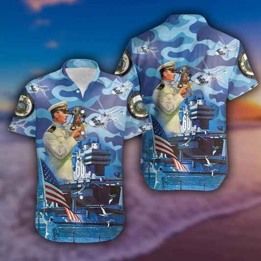 U.S Navy We Own The Sea Hawaiian Unisex Aloha Shirt #V