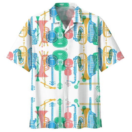 Guitar  White Amazing Design Unisex Hawaiian Shirt For Men And Women Dhc17063676