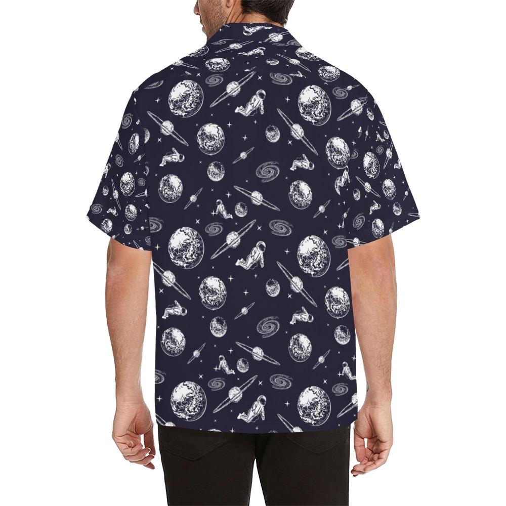 Space Astronaut Print Design Hawaiian Shirt