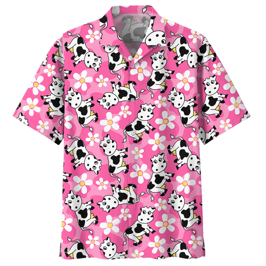 Cow  Pink Amazing Design Unisex Hawaiian Shirt For Men And Women Dhc17063751