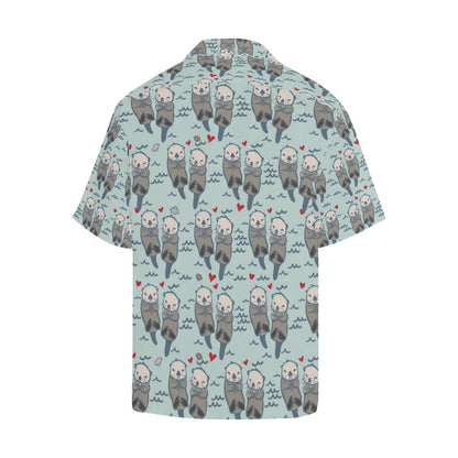 Sea Otter Pattern Print Design Hawaiian Shirt