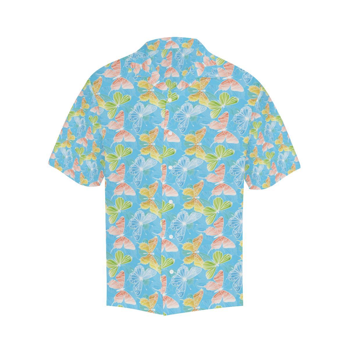 Butterfly Pattern Print Design Hawaiian Shirt