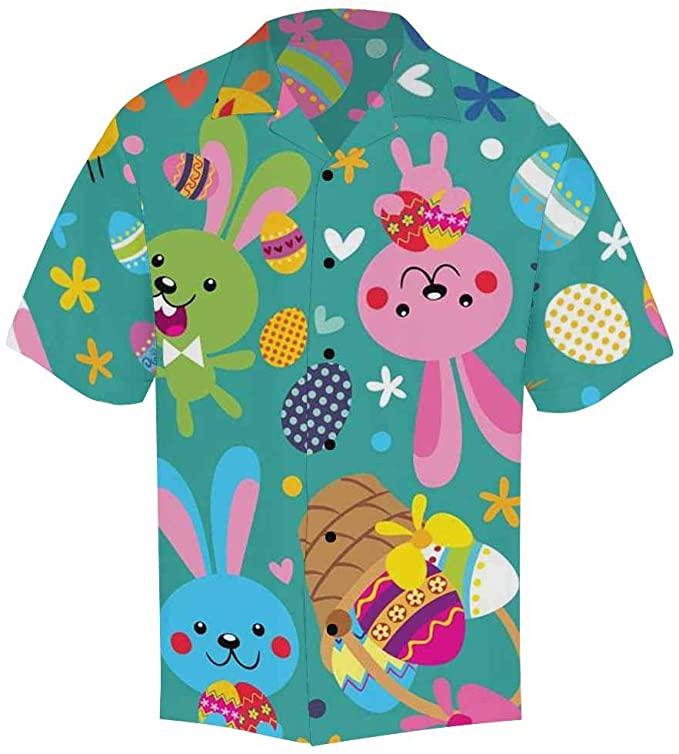 Happy Easter Funny Bunny Love Eggs Amazing Hawaiian Aloha Shirts #DH