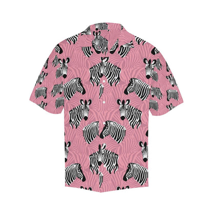 Zebra Head Pattern Mens All Over Print Hawaiian Shirt