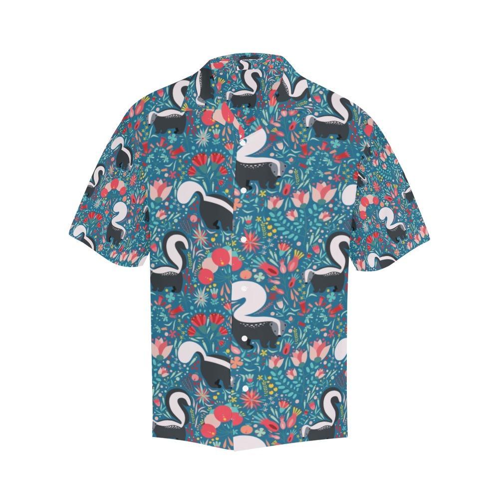 Skunk Print Design Hawaiian Shirt