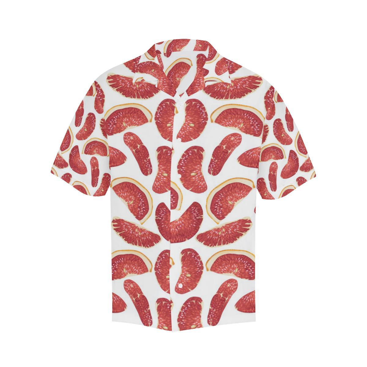 Grapefruit Pattern Mens All Over Print Hawaiian Shirt