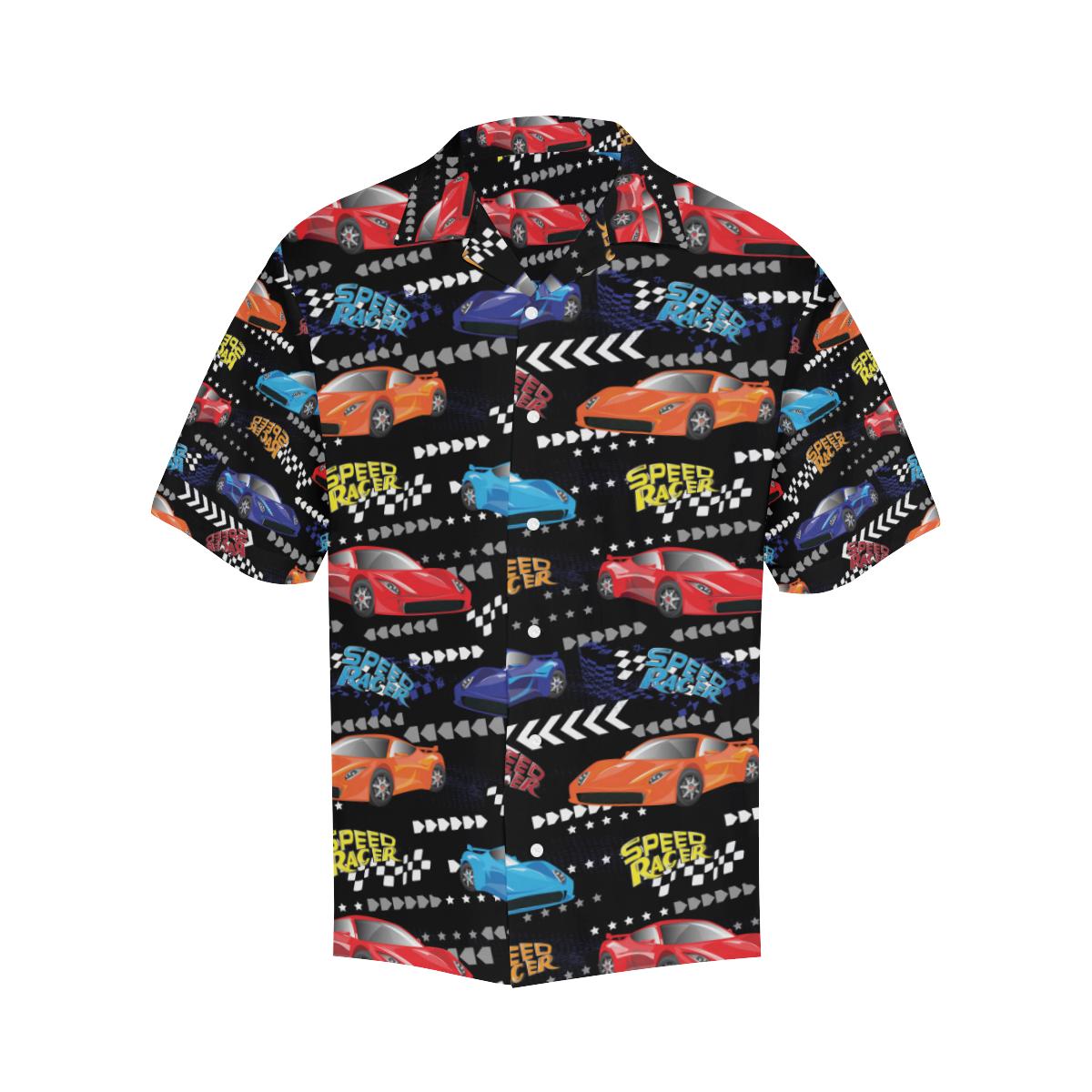 Racing Pattern Print Design A Hawaiian Shirt