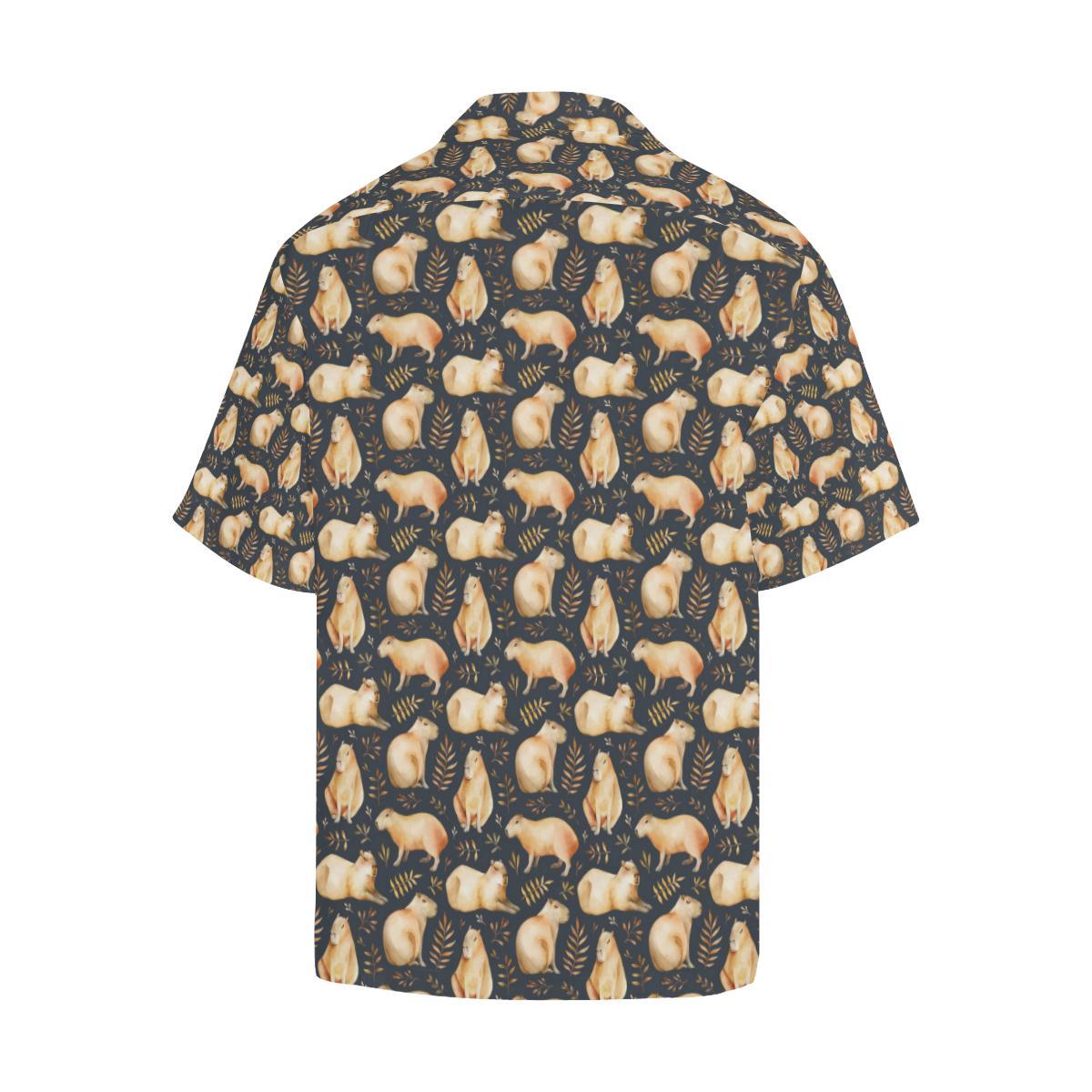 Capybara Pattern Print Design Hawaiian Shirt