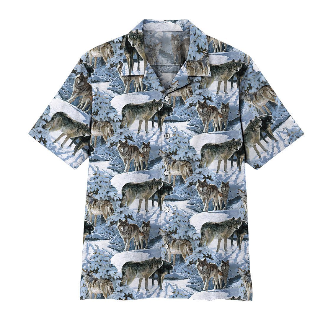  3D Wolf Hawaii Shirt