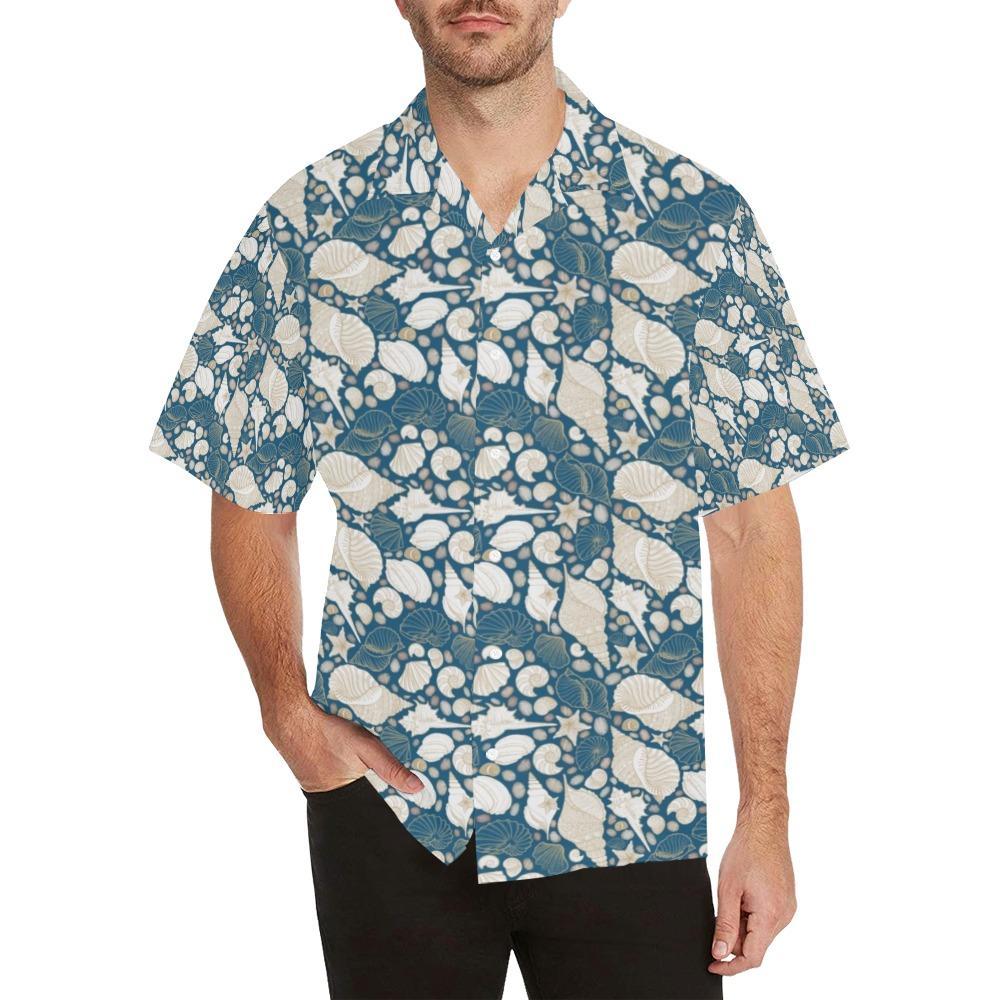 Seashell Print Design Hawaiian Shirt
