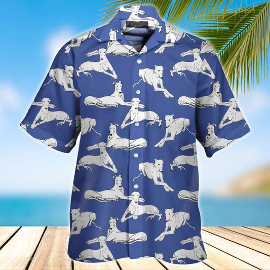 White Greyhound Hawaiian Shirt Hawaiian Shirt