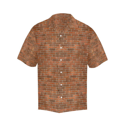 Brick Printed Pattern Print Design 04 Mens All Over Hawaiian Shirt