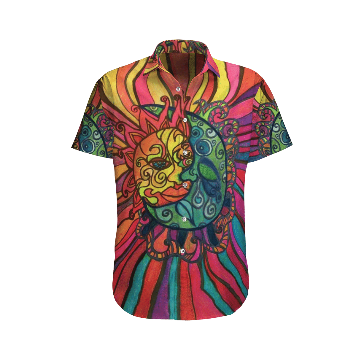 Hippie   Colorful Awesome Design Unisex Hawaiian Shirt For Men And Women Dhc17063542