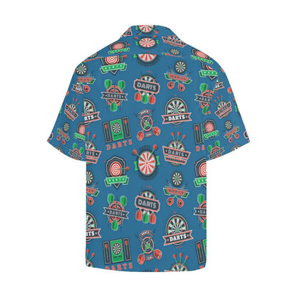 Darts Pattern Print Design 02 Mens All Over Hawaiian Shirt