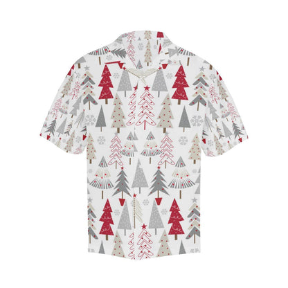 Cute Christmas Tree Pattern Mens All Over Print Hawaiian Shirt