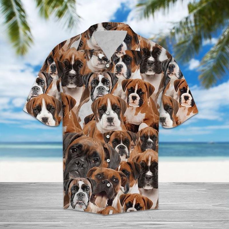 Boxer   Tan Awesome Design Unisex Hawaiian Shirt For Men And Women Dhc17064050