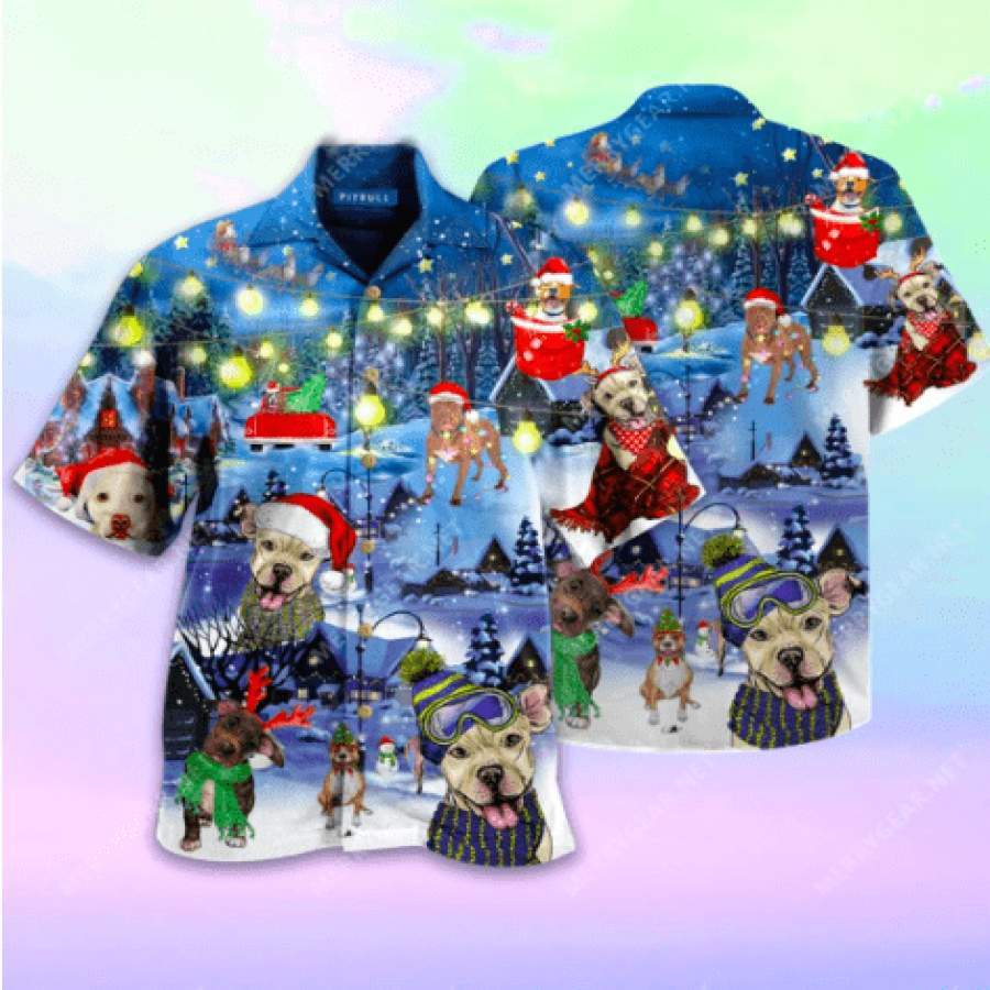 Funny Dog Merry Christmas Hawaiian Shirts