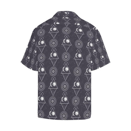 Sun Moon Print Design Hawaiian Shirt