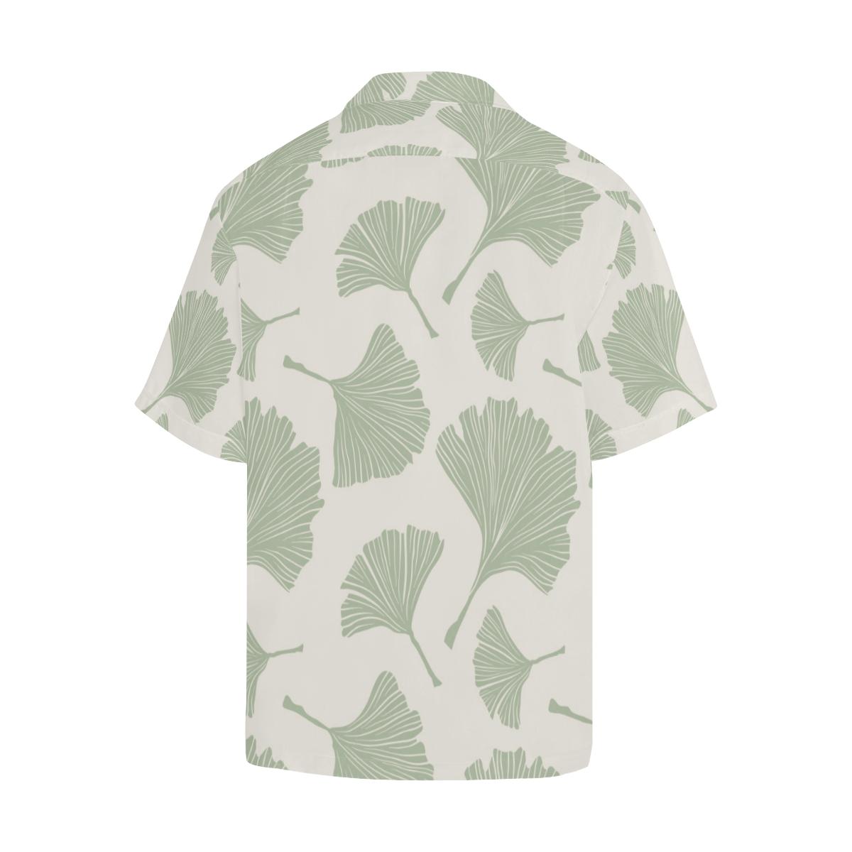 Ginkgo Leaves Pattern Mens All Over Print Hawaiian Shirt