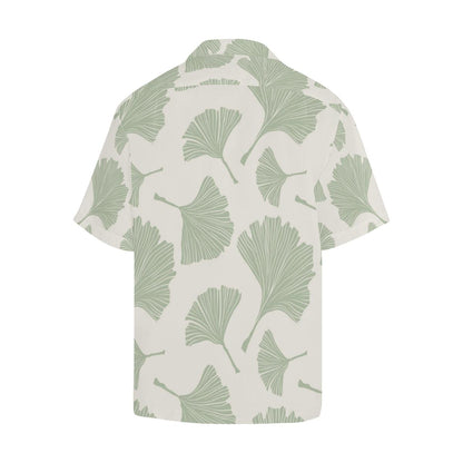 Ginkgo Leaves Pattern Mens All Over Print Hawaiian Shirt