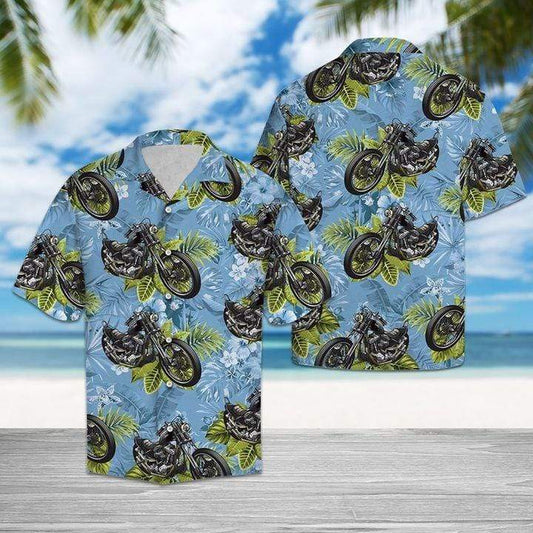 Motorbike Tropical Hawaiian Aloha Shirts #DH