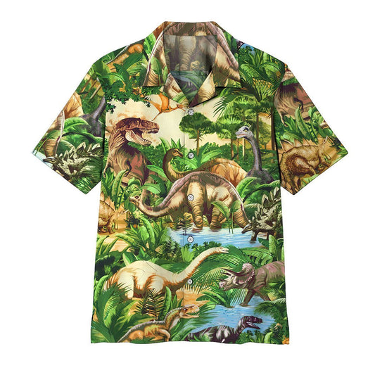 3D Dinosaur Hawaii Shirt