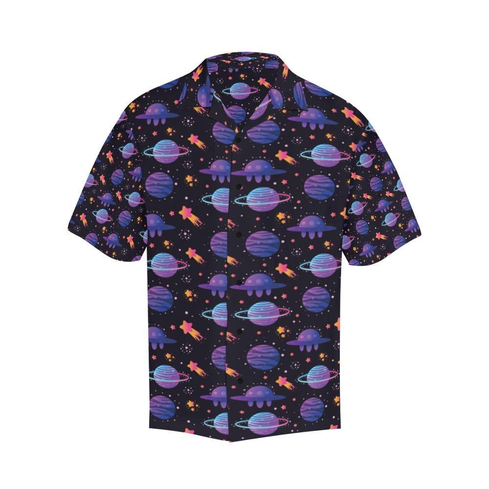 Ufo Star Galaxy Print Design Lks3 Hawaiian Shirt