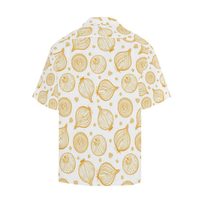 Hand Drawn Onion Pattern Mens All Over Print Hawaiian Shirt