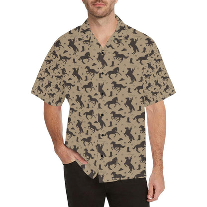 Cowboy Pattern Print Design Hawaiian Shirt