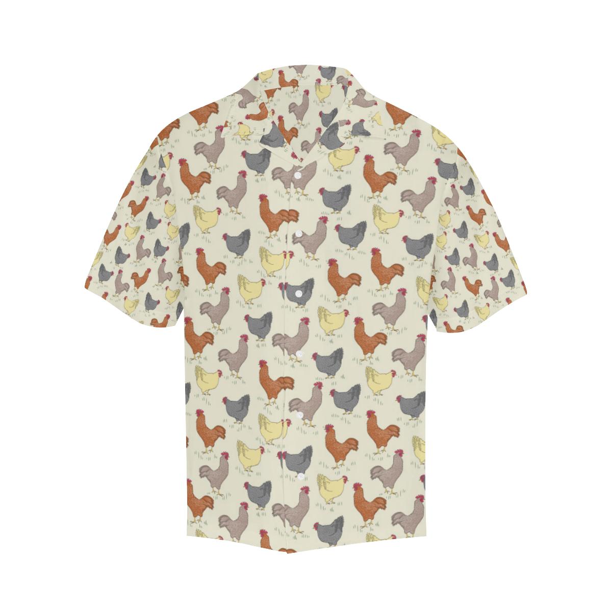 Chicken Pattern Print Design Hawaiian Shirt