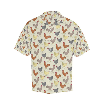 Chicken Pattern Print Design Hawaiian Shirt