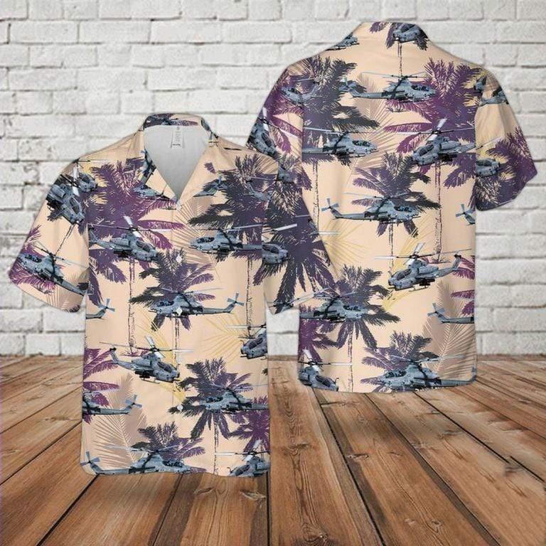 Hawaiian Aloha Shirts - Beach Shorts Bell Ah-1Z Viper