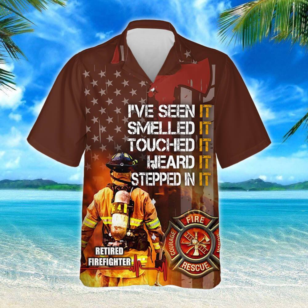 Proud Retired Firefighter Hawaiian Shirt Pn588Hw