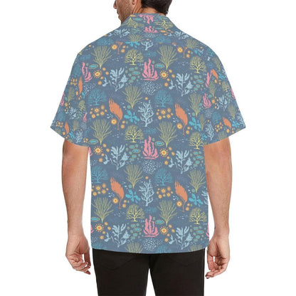 Seaweed Print Design Hawaiian Shirt