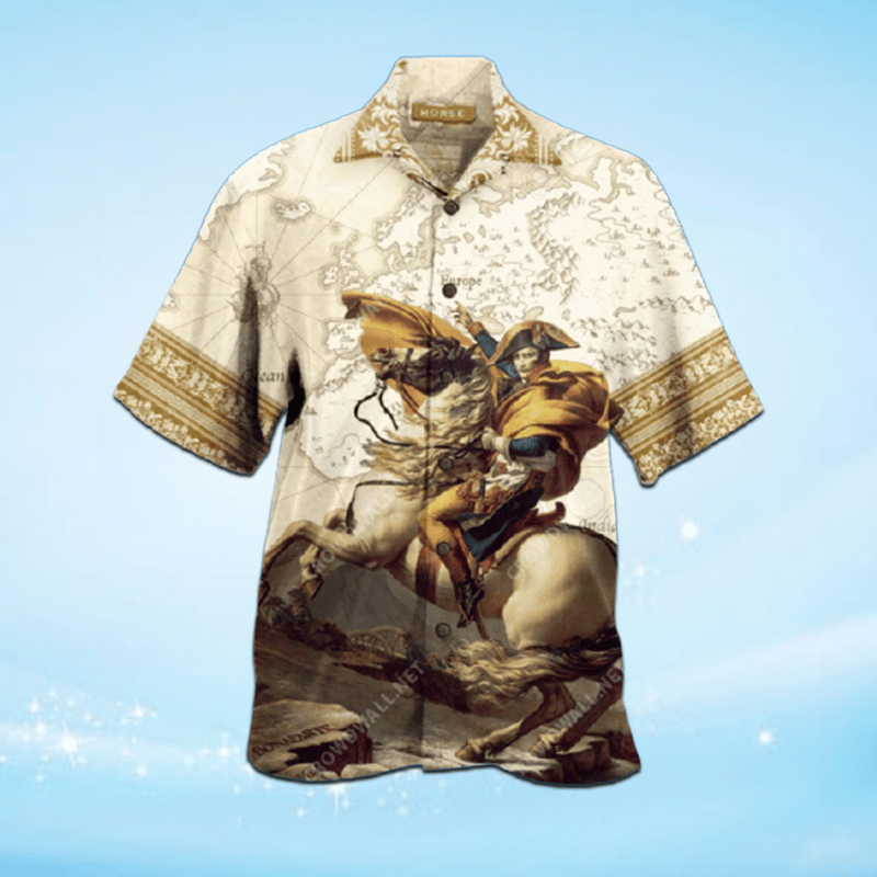 Napoleon Rode The Horse Hawaiian Unisex Aloha Shirts #H