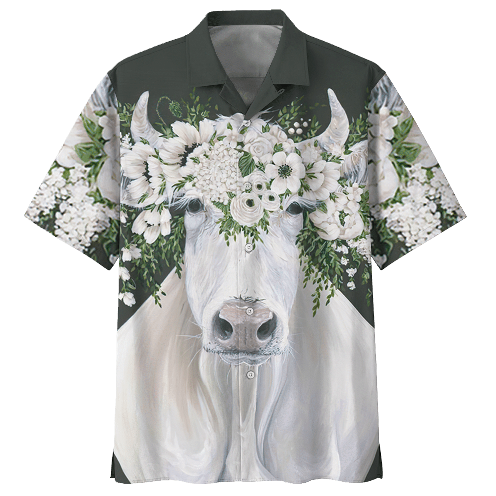 Cow  White Awesome Design Unisex Hawaiian Shirt For Men And Women Dhc17063749