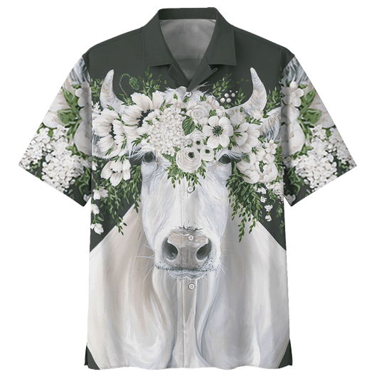 Cow  White Awesome Design Unisex Hawaiian Shirt For Men And Women Dhc17063749