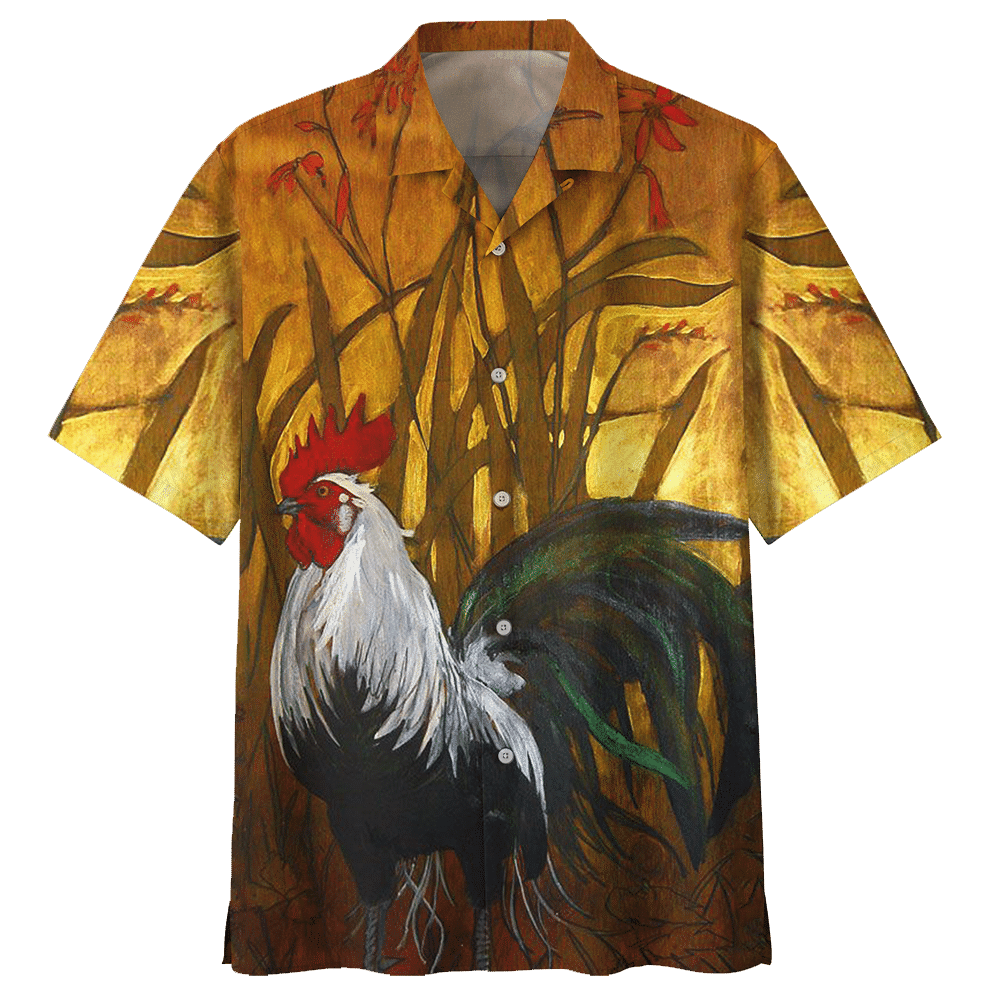 Chicken Yellow Nice Design Unisex Hawaiian Shirt 