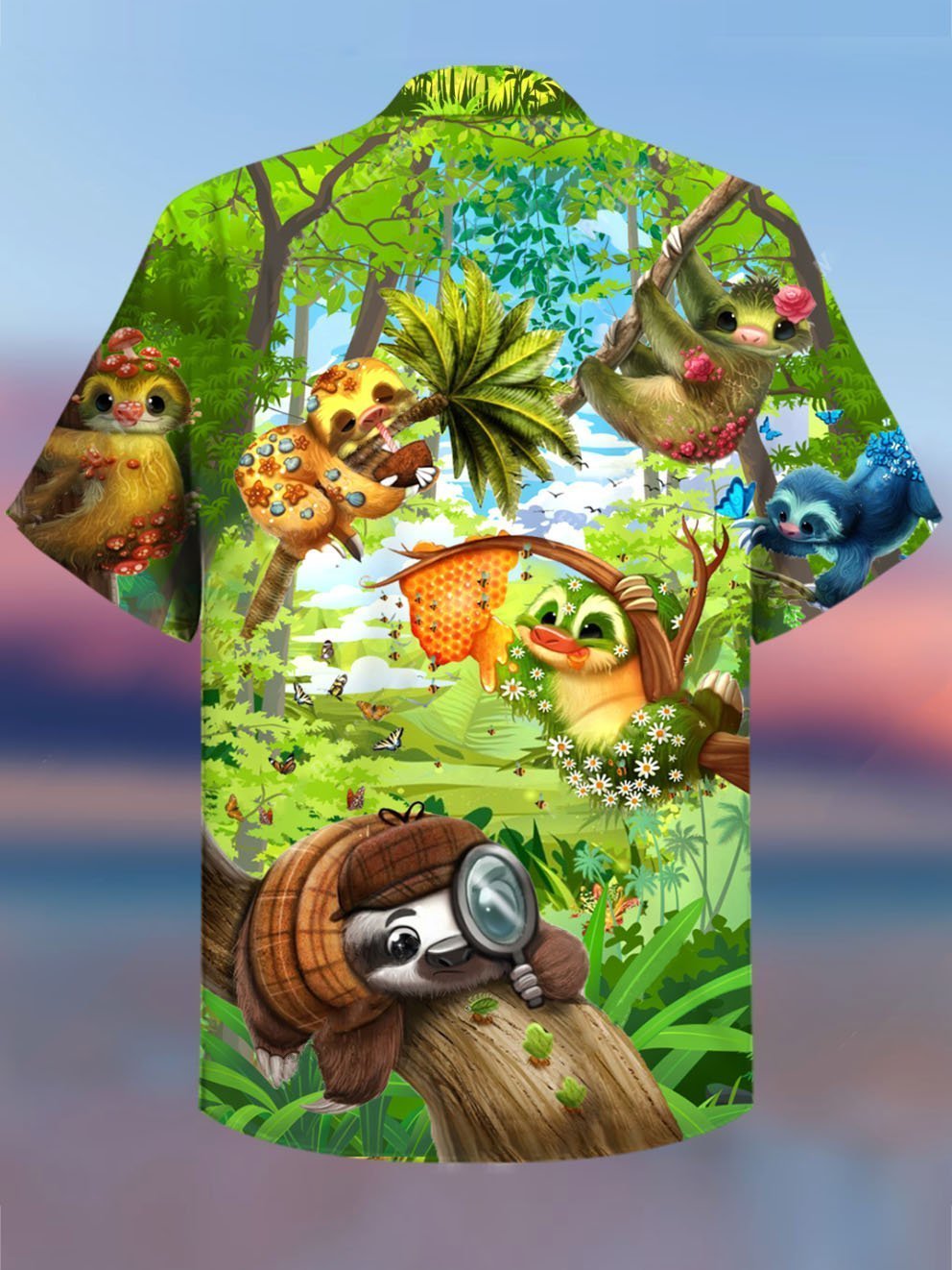 Sloth Hawaiian Shirt | For Men & Women | Adult | HW4091