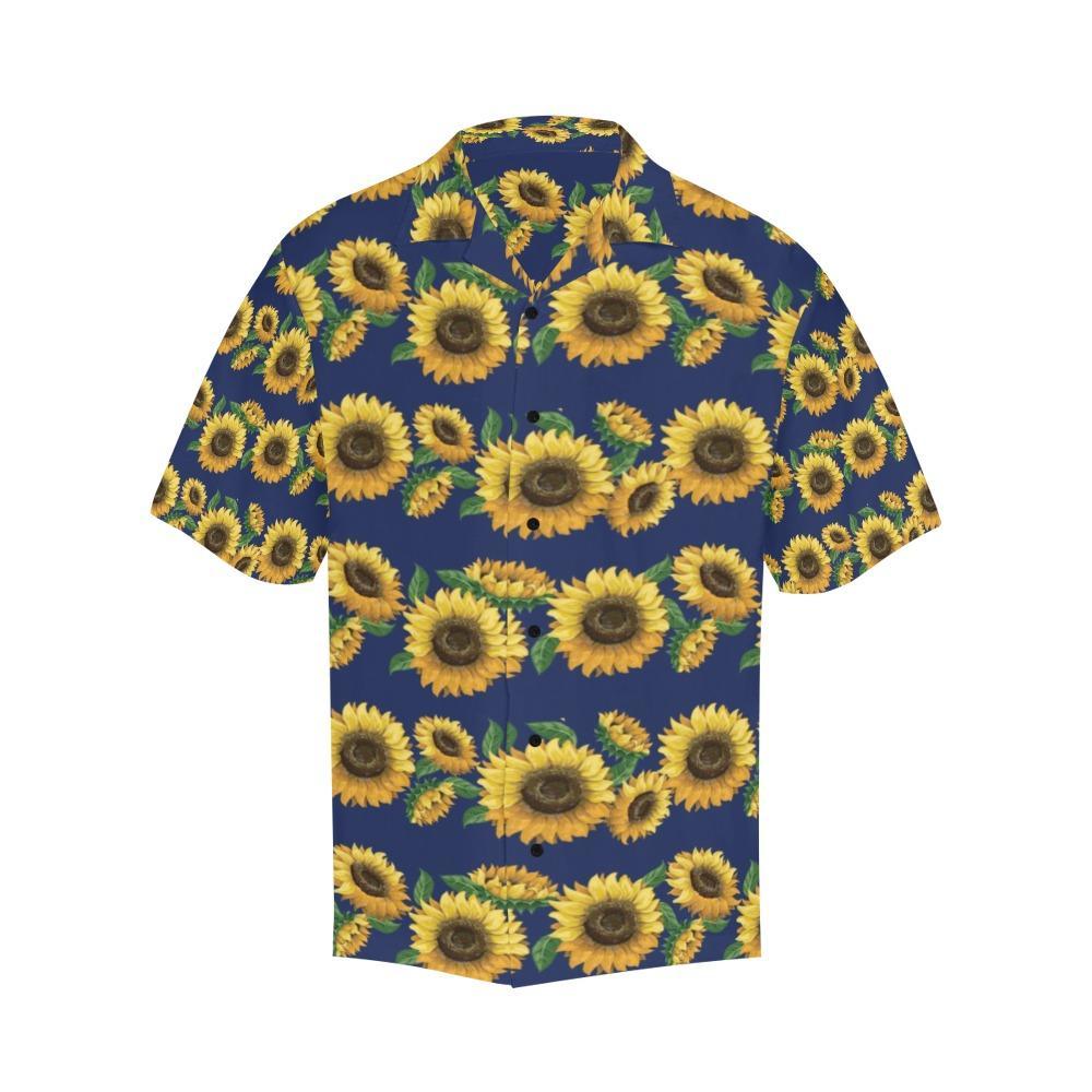 Sunflower Print Design Hawaiian Shirt