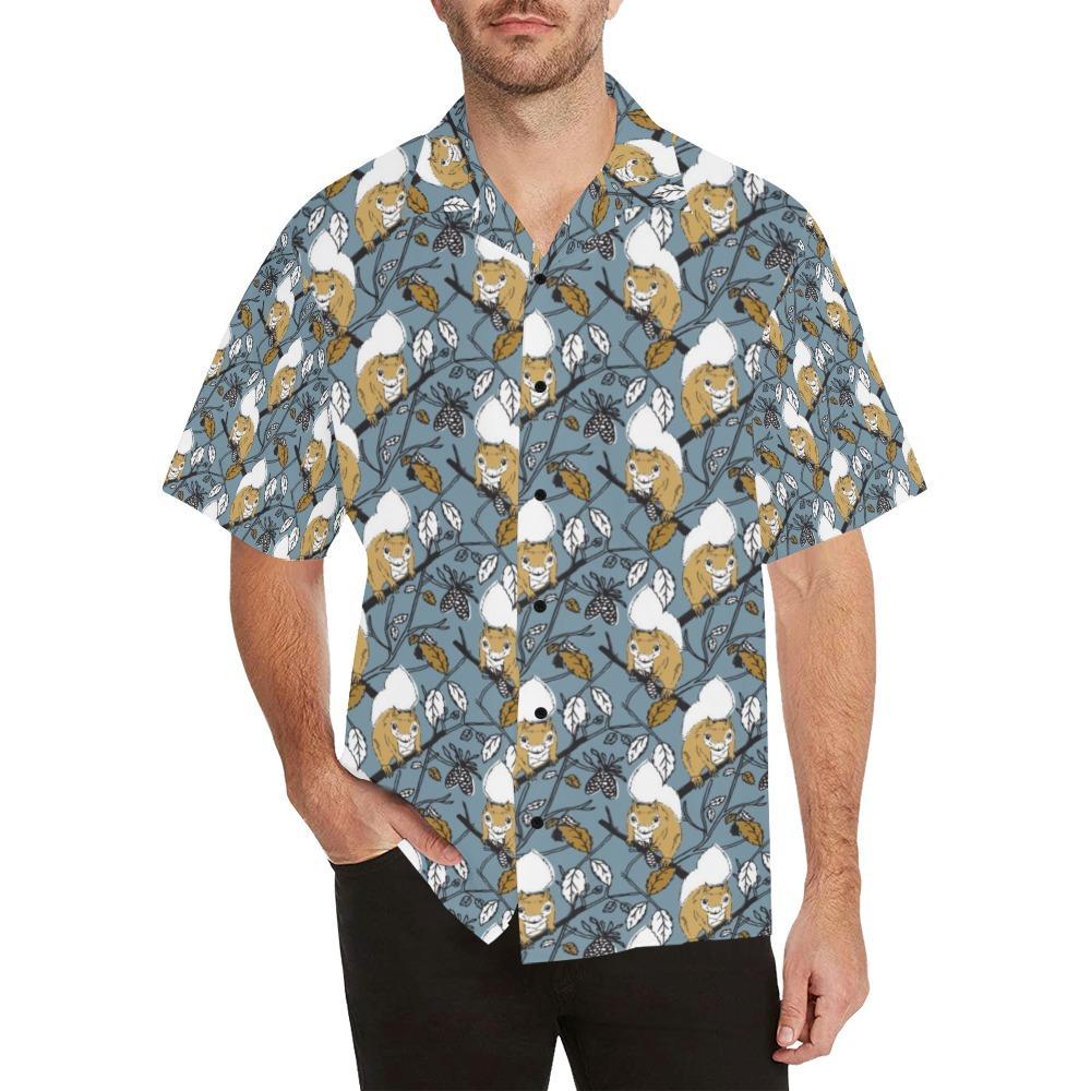 Squirrel Print Design Hawaiian Shirt