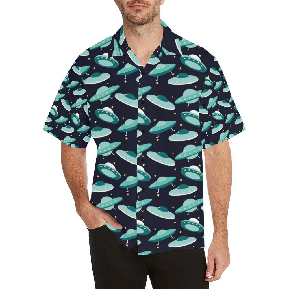 Ufo Print Design Hawaiian Shirt