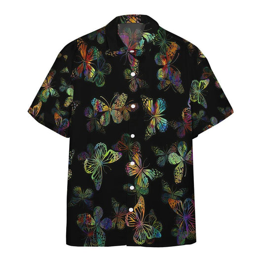  3D Colorful Butterflies Custom Hawaii Shirt