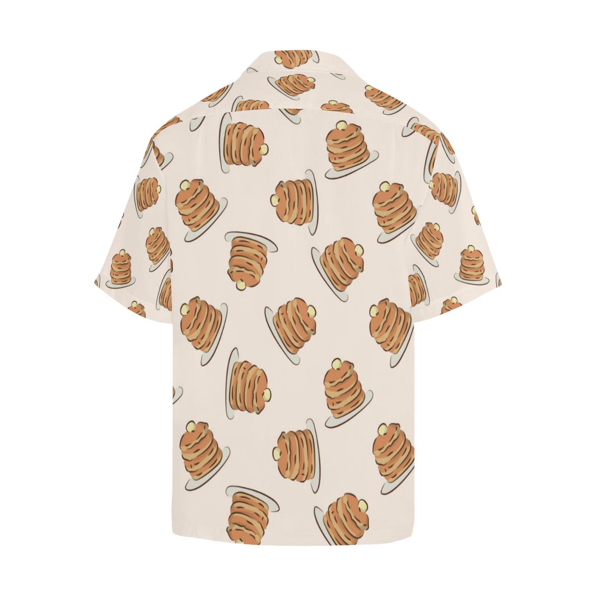 Pancake Pattern Print Design A Hawaiian Shirt