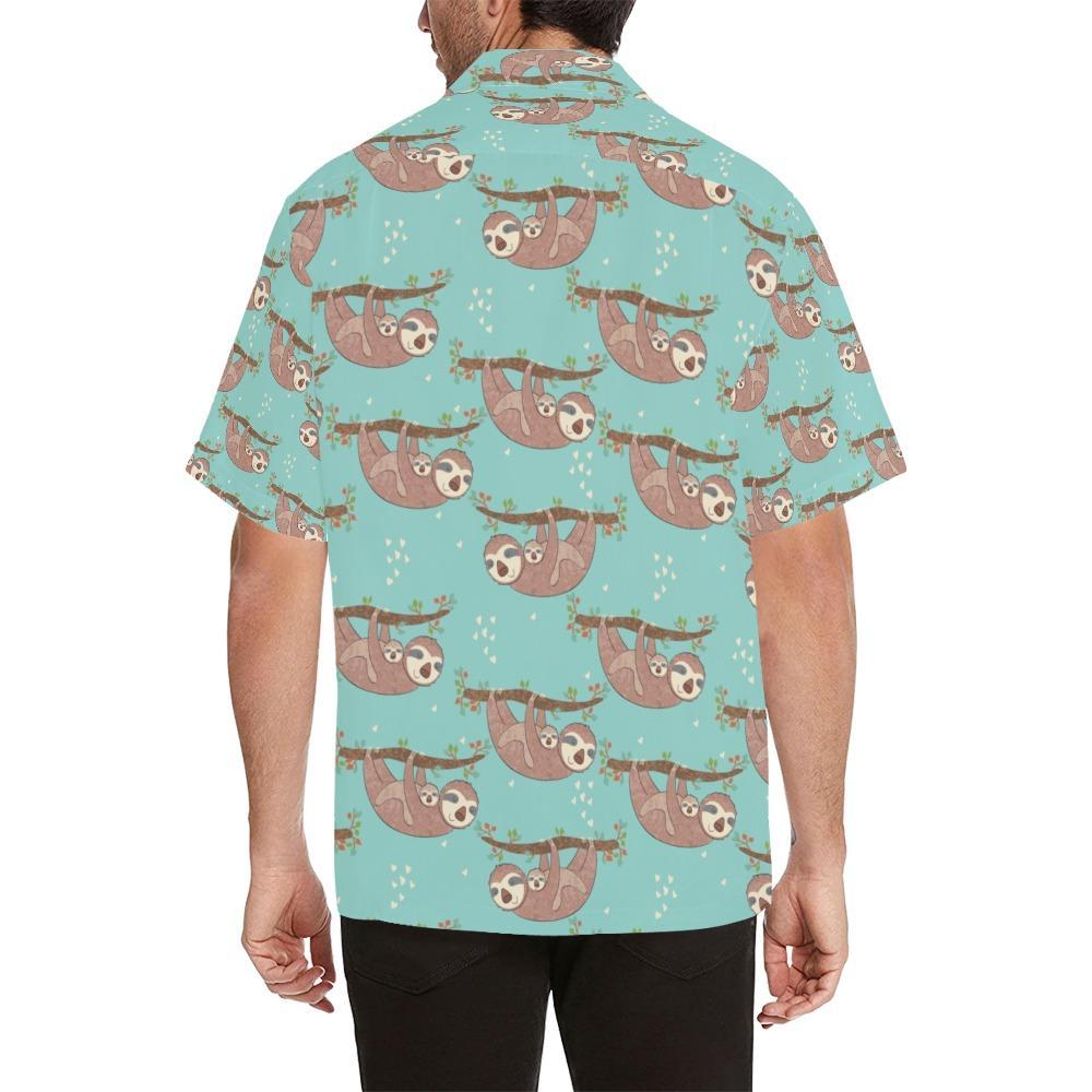 Sloth Print Design Hawaiian Shirt