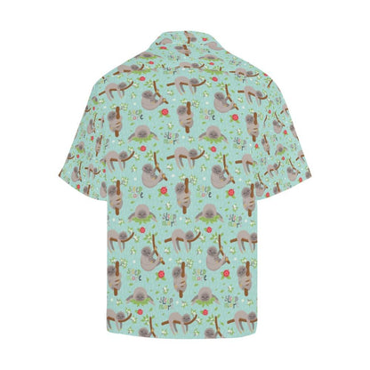 Sloth Print Design Hawaiian Shirt